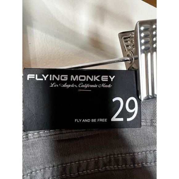 ☀️Flying Monkey Gray Skinny Jeans Size 29 Made in USA NWT - Picture 4 of 9